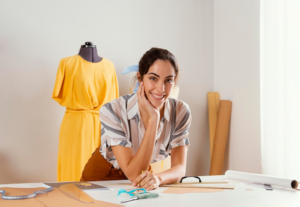 woman fashion designer looking to start a clothing line